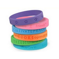 Debossed Silicone Wristbands